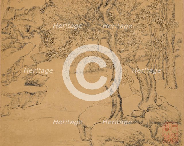 The Waterfall, dated 1559. Creator: Ju Jie.