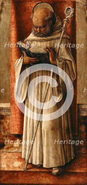 Saint Benedict, c. 1490. Artist: Crivelli, Carlo (c. 1435-c. 1495)