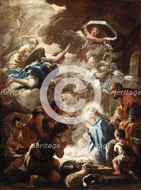 Adoration of the Shepherds, c1690-1691. Creator: Luca Giordano.