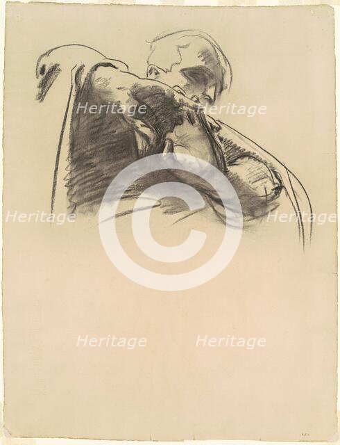 Study for "The Crucifixion and Death of Our Lord", 1909-1916. Creator: John Singer Sargent.