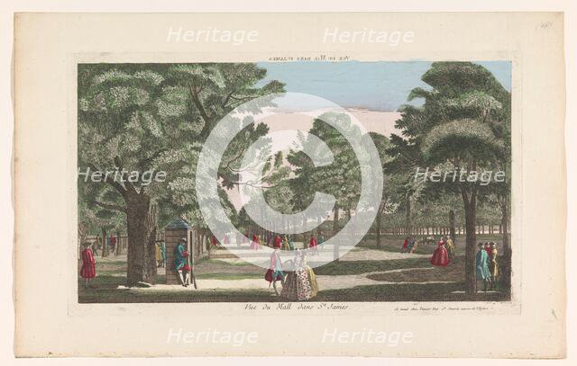 View of The Mall in Saint James's Park in London, 1700-1799. Creator: Unknown.