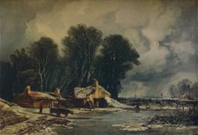 'Landscape with Old Cottages: Winter', 1833. Artist: William James Muller.