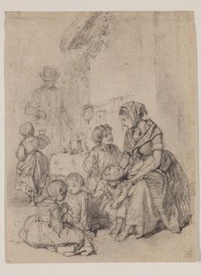 Family Scene, 1838. Creator: Paul Gavarni.