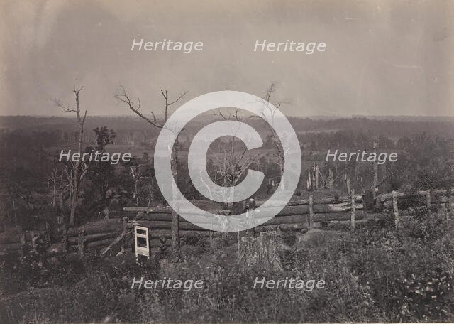 View of Kenesaw Mountain, Georgia, 1860s. Creator: George N. Barnard.