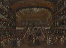 The Ball in honour of Count and Countess De Nord in Teatro San Benedetto, 22nd January 1782, 1782. Creator: Guardi, Francesco (1712-1793).