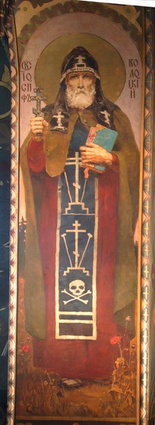 Saint Joseph of Volotsk, 1885-1896. Artist: Vasnetsov, Viktor Mikhaylovich (1848-1926)