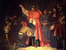Cardinal Cisneros and the captives of Oran' oil painting by Francisco Jimenez de Cisneros (1437-1…
