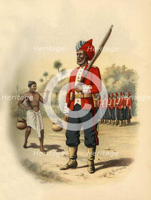 'First Madras Pioneers', 1890. Creator: Godfrey Douglas Giles.