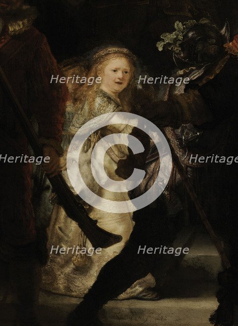 The Night Watch (Detail), 1642. Artist: Rembrandt van Rhijn (1606-1669)