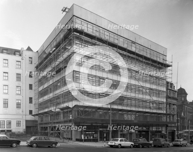 Refurbishment of a building, Sheffield city centre, South Yorkshire, 1967. Artist: Michael Walters