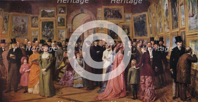 'Private View at the Royal Academy, 1881', 1883 (1935). Creator: William Powell Frith.