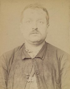 D'Auby. Henri. 48 (ou 49) ans, né à Montmédy (Meuse). Menuisier. Anarchiste. 28/2/94., 1894. Creator: Alphonse Bertillon.