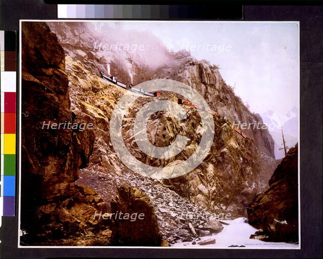 Canon of the Rio Las Animas, Colorado, c1900. Creator: William H. Jackson.