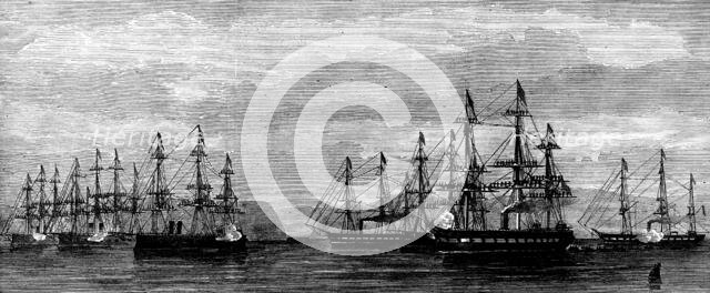 The Coronation in Norway: arrival of the Queen at Orland, 1873. Creator: Unknown.