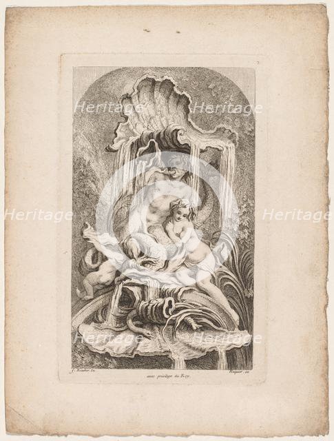 Book of Fountains: No. 2, c. 1736. Creator: Gabriel Huquier (French, 1695-1772).