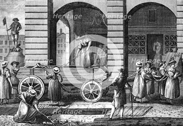 'Punishment of Prostitutes in Switzerland', c18th century. Artist: Unknown