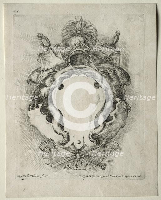 Collection of Various Caprices and New Designs of Cartouches and Ornaments: No. 4. Creator: Stefano Della Bella (Italian, 1610-1664).