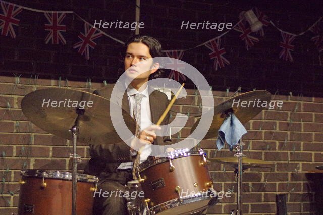 Xhosa Cole Trio, Splash Point Jazz Club, Fishermen’s Club, Eastbourne, East Sussex, 26 Apr 2023. Creator: Brian O'Connor.