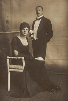 Two actors performing for "The Timbertown Follies" at a prisoner of...(between 1910 and 1919?). Creator: Unknown.