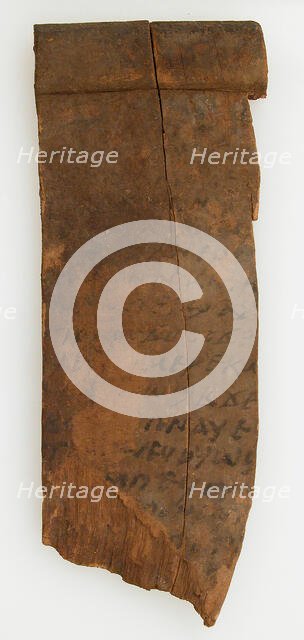 Ostrakon, Coptic, 600. Creator: Unknown.