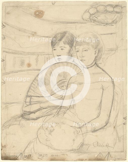 The Loge [recto], 1882. Creator: Mary Cassatt.