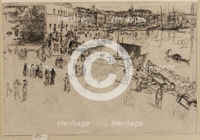 The Riva, 1879-1880. Creator: James Abbott McNeill Whistler.