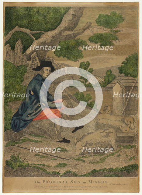 The Prodigal Son in Misery, n.d. Creator: Amos Doolittle.