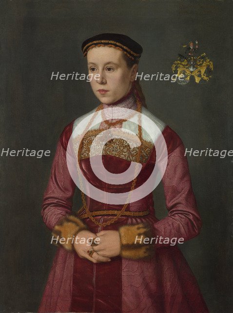 Portrait of a Young Lady, ca 1561. Artist: Neufchâtel, Nicolas (ca. 1527-ca. 1590)