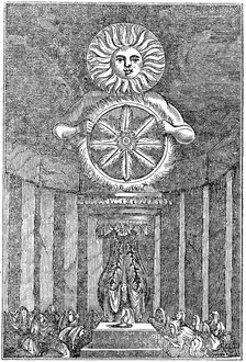 Representation of Sunne, 1834.   Artist: Anon