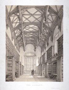 Interior view of the library, Lincoln's Inn, Holborn, London, c1850. Artist: Day & Haghe