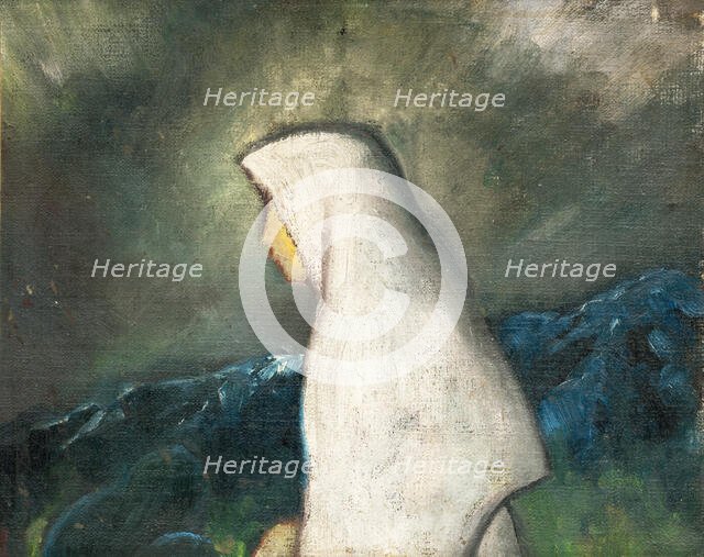 Woman in a White Shawl, 1930-1935. Creator: Zolo Palugyay.