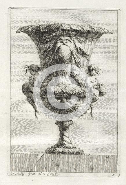 Suite of Vases: Plate 9, 1746. Creator: Jacques François Saly (French, 1717-1776).