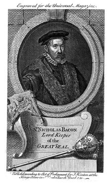 Nicholas Bacon (1509-1579), English statesman, 1750. Artist: Unknown