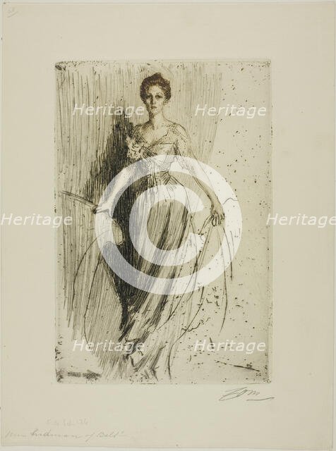 Miss Lurman, 1901. Creator: Anders Leonard Zorn.