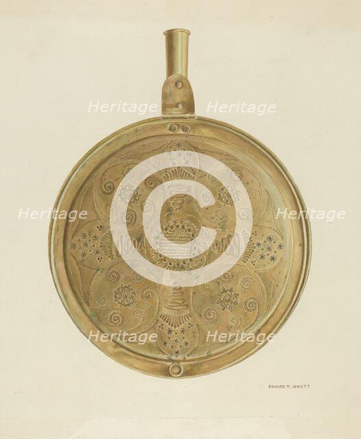 Warming Pan, 1935/1942. Creator: Edward Jewett.