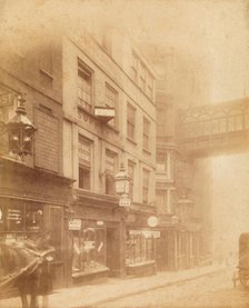 Villiers Street, Strand: the north-east part, including the shop of William Challice...(1890-1899?). Creator: Unknown.
