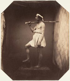[Male Nude in Studio], late 1850s. Creator: Unknown.