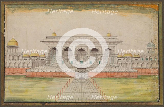 The Kass Mahal, part of the Red Fort at Agra, (between 1820 and 1829?). Creator: Unknown.