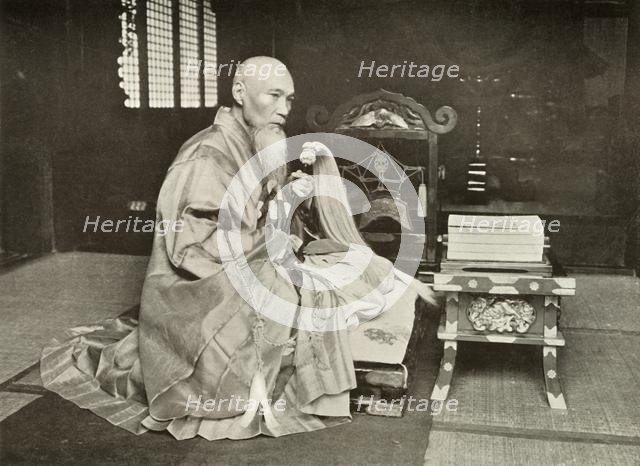 'A Buddhist Abbot', 1910. Creator: Herbert Ponting.