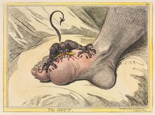 The Gout, 1799. Creator: James Gillray (British, 1757-1815); Hannah Humphrey.