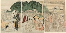 Visitors to Enoshima, c. 1789. Creator: Torii Kiyonaga.