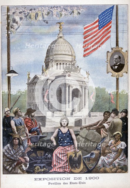 The American pavilion at the Universal Exhibition of 1900, Paris, 1900. Artist: Unknown