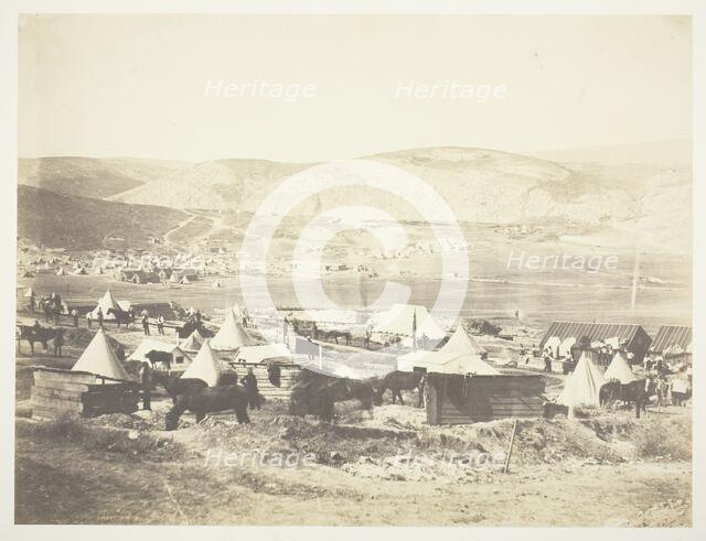 Camp of the 5th Dragoon Guards, 1855. Creator: Roger Fenton.