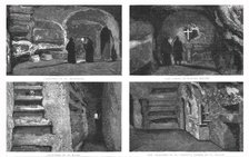 ''The Catacombs at Rome; reproduced from Magnesium Light Instantaneous Photographs', 1891. Creator: Unknown.