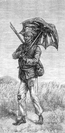 A Basuto out for a walk, 1881. Creator: Unknown.