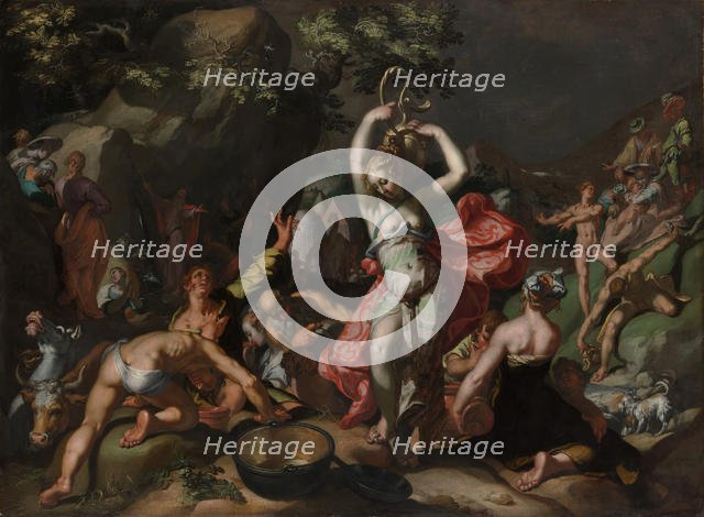 Moses Striking the Rock, 1596. Creator: Abraham Bloemaert.