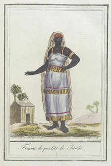 Costumes de Différents Pays, 'Femme de Qualitéde Guida', c1797. Creators: Jacques Grasset de Saint-Sauveur, LF Labrousse.