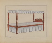 Four Poster Bed, c. 1937. Creator: Columbus Simpson.