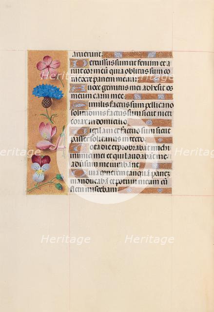 Hours of Queen Isabella the Catholic, Queen of Spain: Fol. 206v, c. 1500. Creator: Master of the First Prayerbook of Maximillian (Flemish, c. 1444-1519); Associates, and.