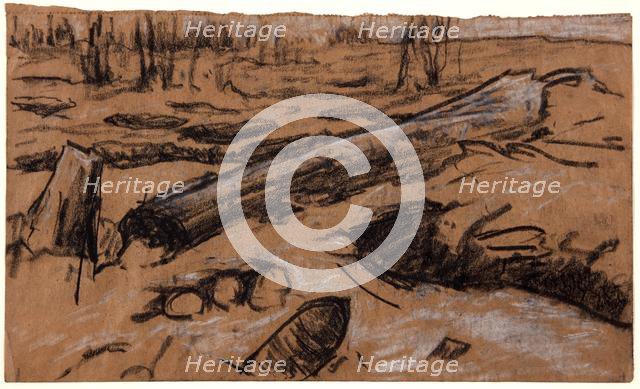 A Fallen Tree, c1914. Creator: Christopher Williams.